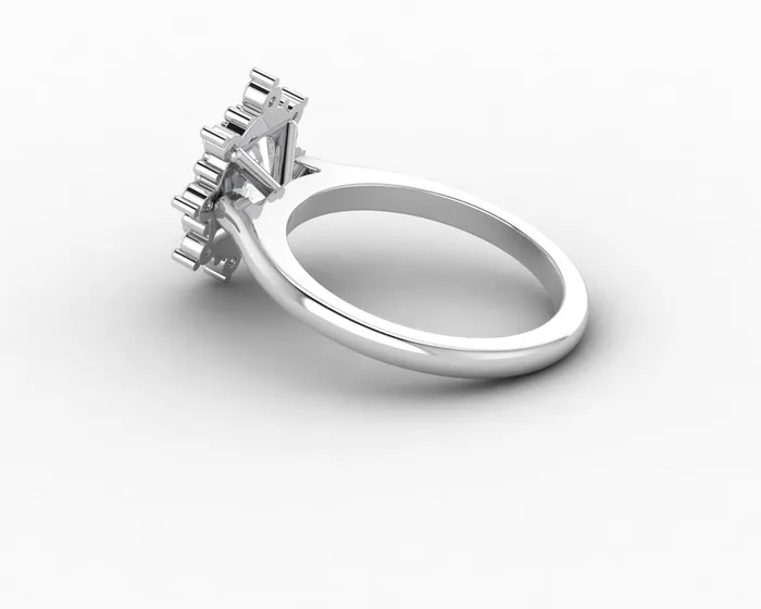 Rings Sapheena Jewelry Bridget 15 Ct Oval Cut Halo Engagement Ring