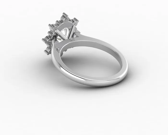 Rings Sapheena Jewelry Bridget 15 Ct Oval Cut Halo Engagement Ring