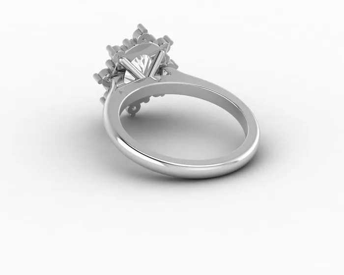 Rings Sapheena Jewelry Bridget 15 Ct Oval Cut Halo Engagement Ring