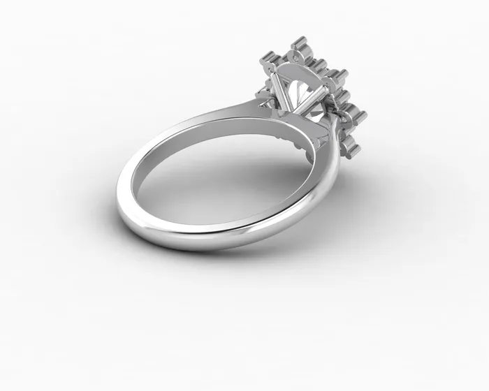 Rings Sapheena Jewelry Bridget 15 Ct Oval Cut Halo Engagement Ring