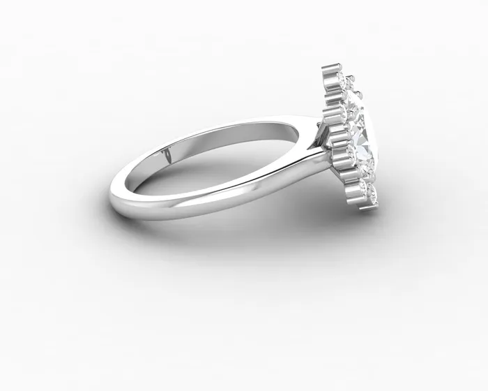 Rings Sapheena Jewelry Bridget 15 Ct Oval Cut Halo Engagement Ring