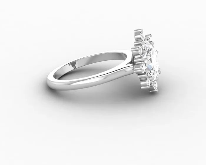 Rings Sapheena Jewelry Bridget 15 Ct Oval Cut Halo Engagement Ring