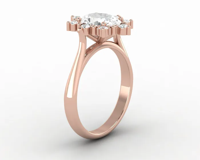 Rings Sapheena Jewelry Bridget 15 Ct Oval Cut Halo Engagement Ring