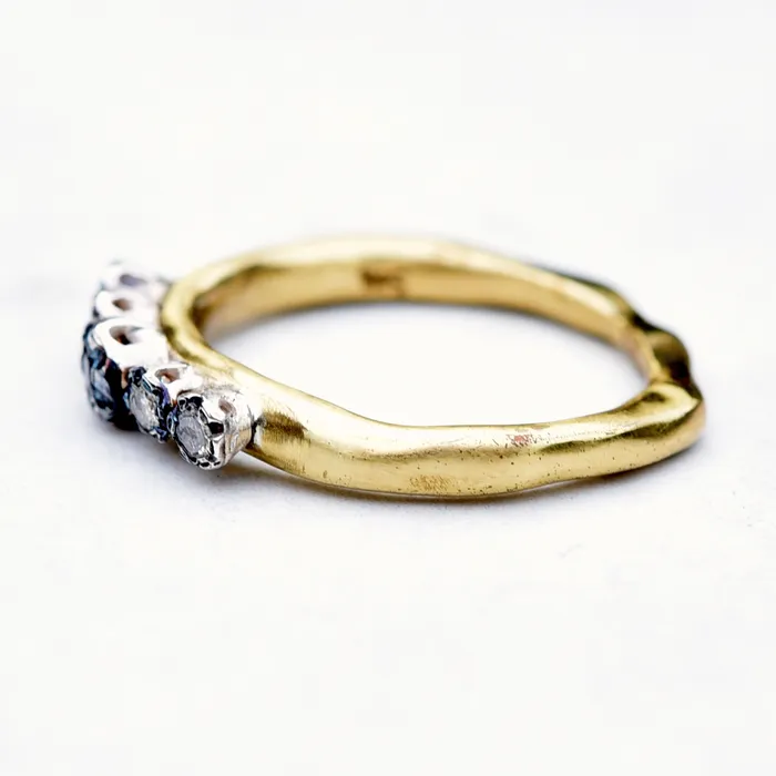 Rosa Maria Rings Rosa Maria Poppy3 Bronze Cognac Black Diamond Ring