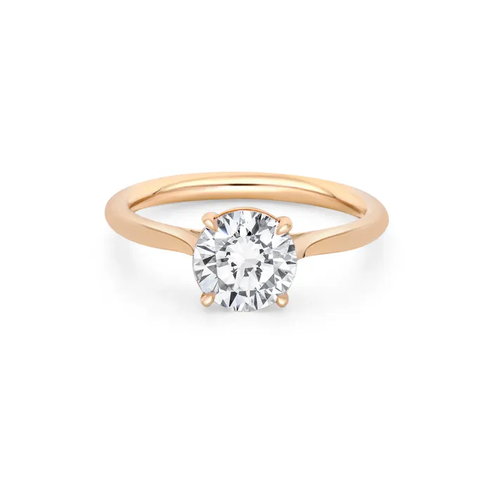 Round Brilliant Diamond Solitaire Ring 150ct Polachecks Collection Rings