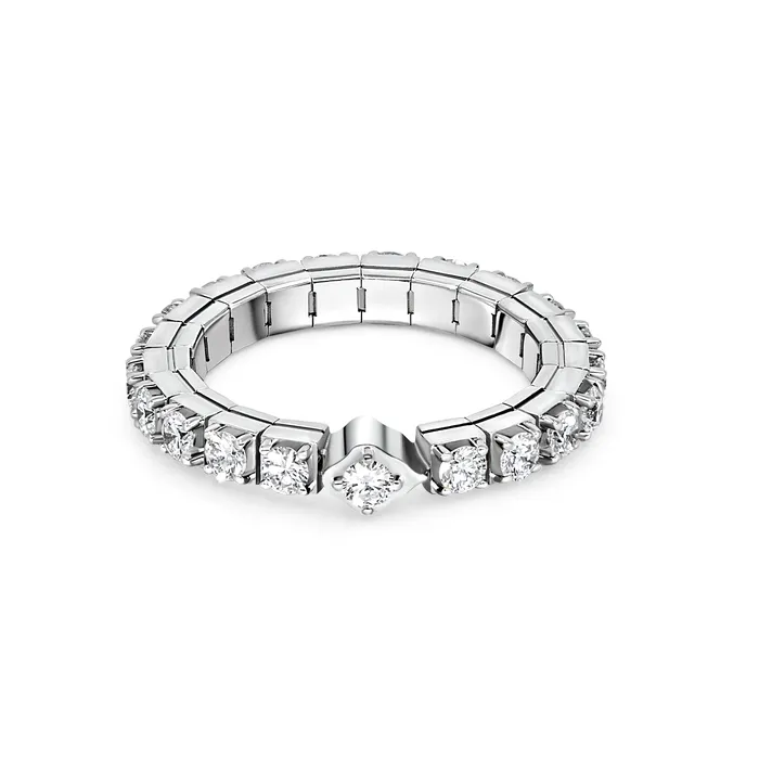 Round Diamond Band Polachecks Collection Rings