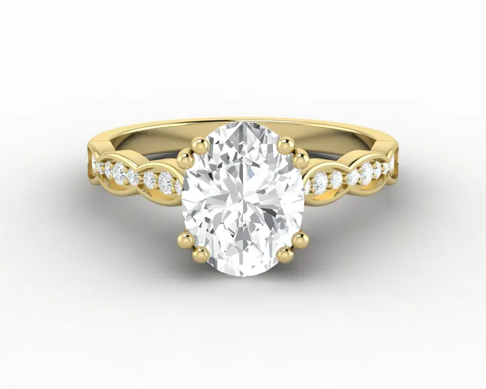 Sapheena Jewelry Rings Celeste 150 Ct Solitaire Oval Cut Engagement Ring With Side Stones Sapheena Jewelry Rings Celeste 150 Ct Solitaire Oval Cut Engagement Ring With Side Stones