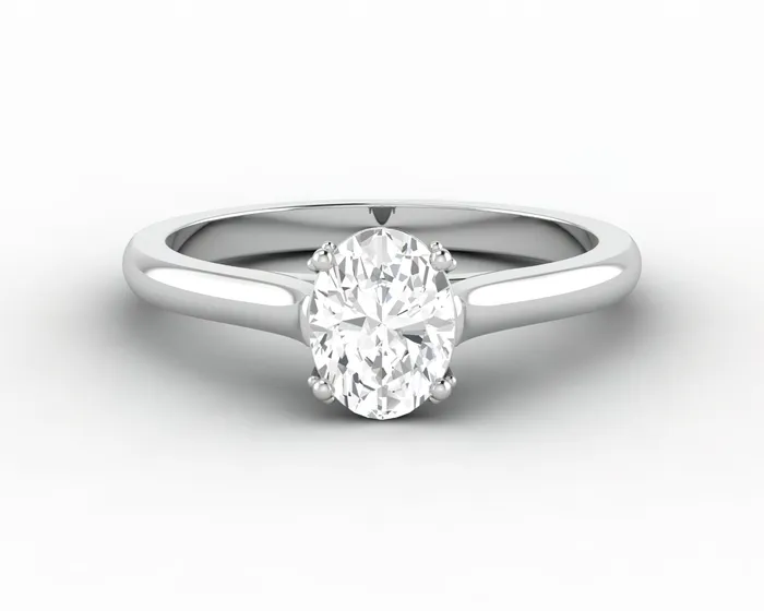 Sapheena Jewelry Rings Lilian 075 Ct Solitaire Oval Cut Engagement Ring