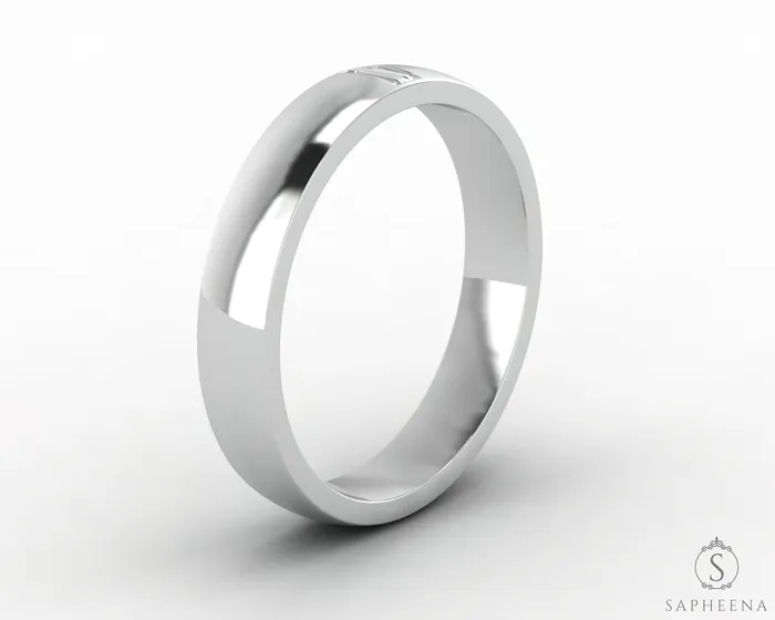 Sapheena Jewelry Rings Mariana 35mm Mens Baguette Wedding Band