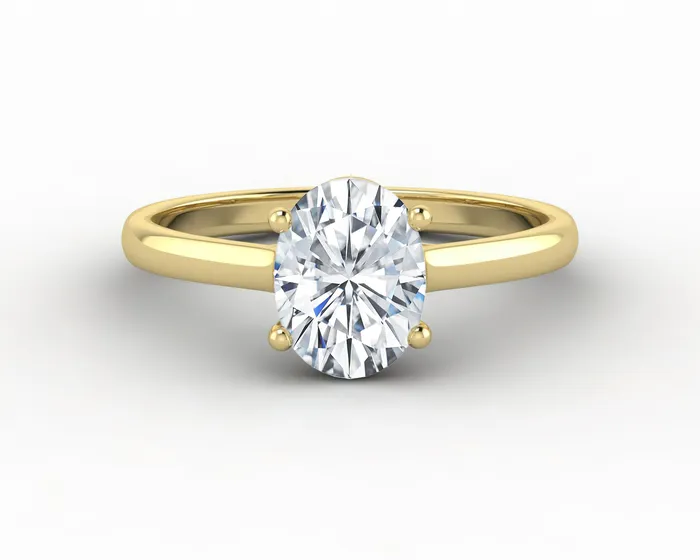 Sapheena Jewelry Rings Nora 125 Ct Solitaire Oval Cut Engagement Ring