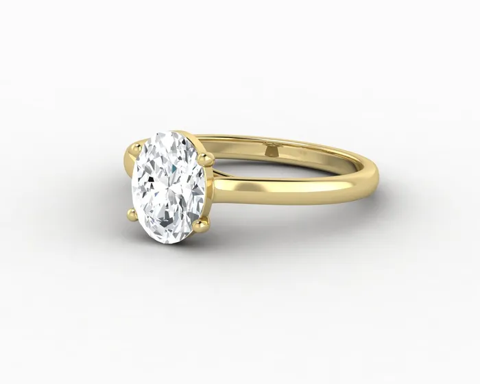 Sapheena Jewelry Rings Nora 125 Ct Solitaire Oval Cut Engagement Ring