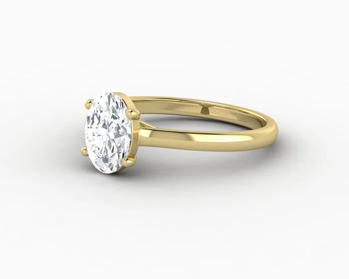Sapheena Jewelry Rings Nora 125 Ct Solitaire Oval Cut Engagement Ring
