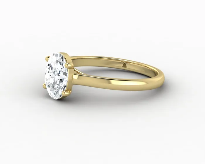 Sapheena Jewelry Rings Nora 125 Ct Solitaire Oval Cut Engagement Ring