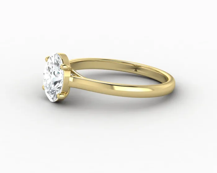 Sapheena Jewelry Rings Nora 125 Ct Solitaire Oval Cut Engagement Ring