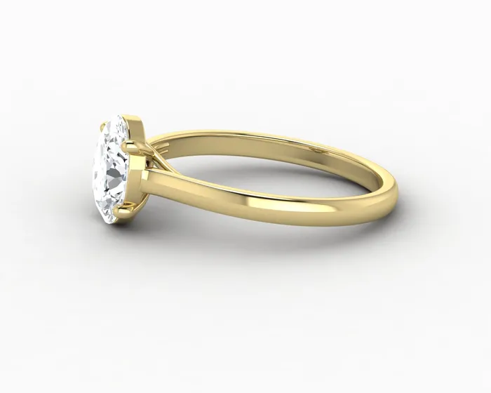 Sapheena Jewelry Rings Nora 125 Ct Solitaire Oval Cut Engagement Ring