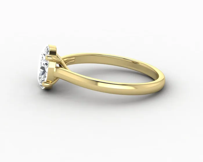 Sapheena Jewelry Rings Nora 125 Ct Solitaire Oval Cut Engagement Ring