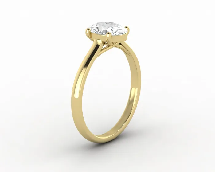 Sapheena Jewelry Rings Nora 125 Ct Solitaire Oval Cut Engagement Ring