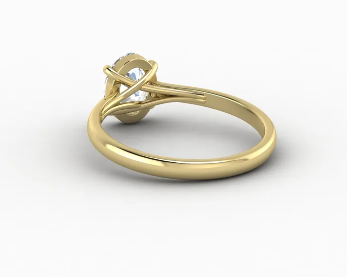 Sapheena Jewelry Rings Nora 125 Ct Solitaire Oval Cut Engagement Ring