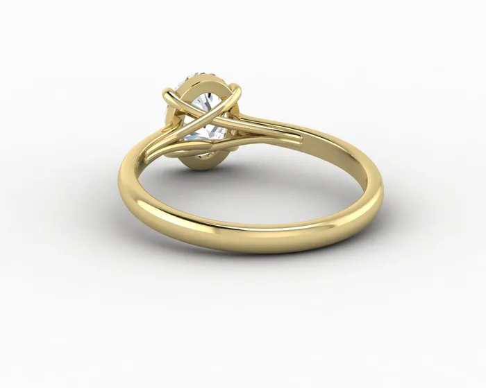 Sapheena Jewelry Rings Nora 125 Ct Solitaire Oval Cut Engagement Ring