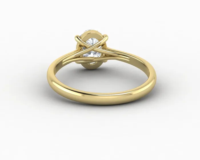 Sapheena Jewelry Rings Nora 125 Ct Solitaire Oval Cut Engagement Ring