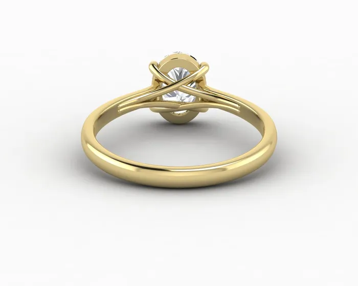 Sapheena Jewelry Rings Nora 125 Ct Solitaire Oval Cut Engagement Ring