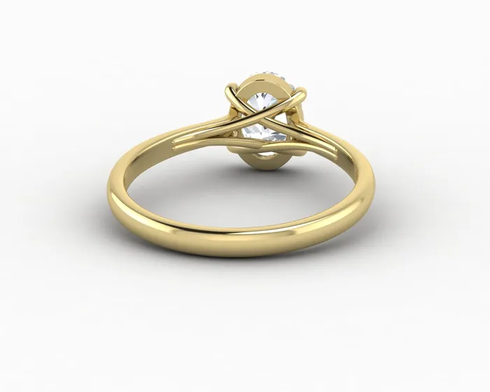 Sapheena Jewelry Rings Nora 125 Ct Solitaire Oval Cut Engagement Ring