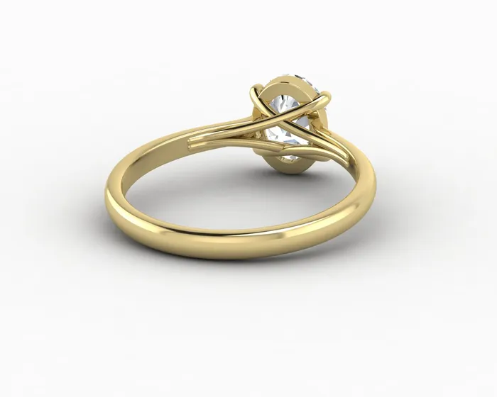 Sapheena Jewelry Rings Nora 125 Ct Solitaire Oval Cut Engagement Ring
