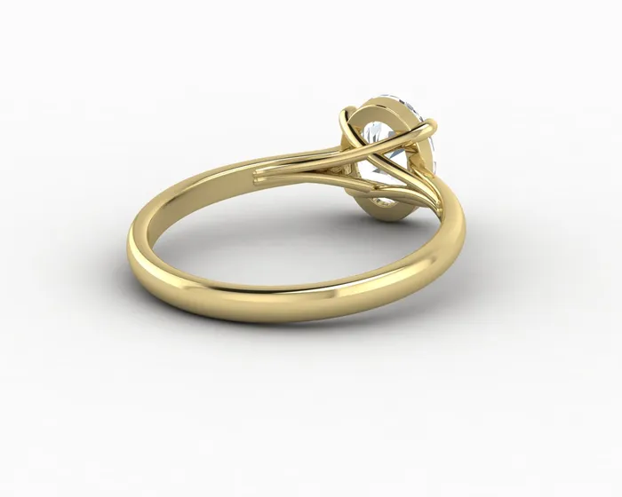 Sapheena Jewelry Rings Nora 125 Ct Solitaire Oval Cut Engagement Ring