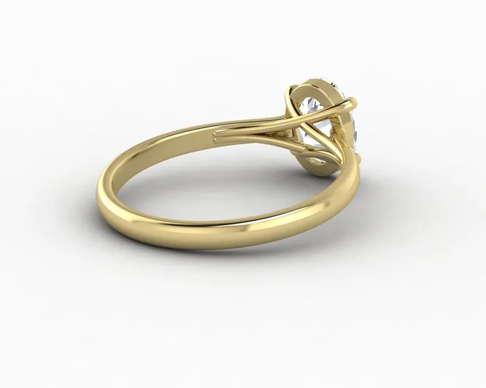 Sapheena Jewelry Rings Nora 125 Ct Solitaire Oval Cut Engagement Ring