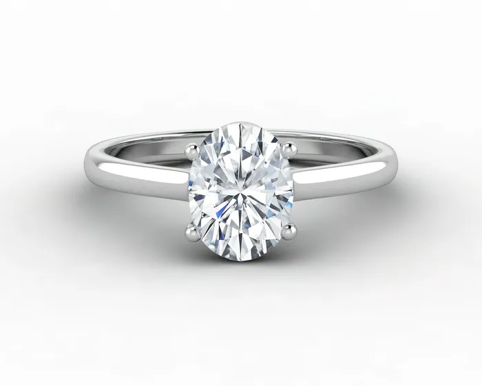 Sapheena Jewelry Rings Nora 125 Ct Solitaire Oval Cut Engagement Ring