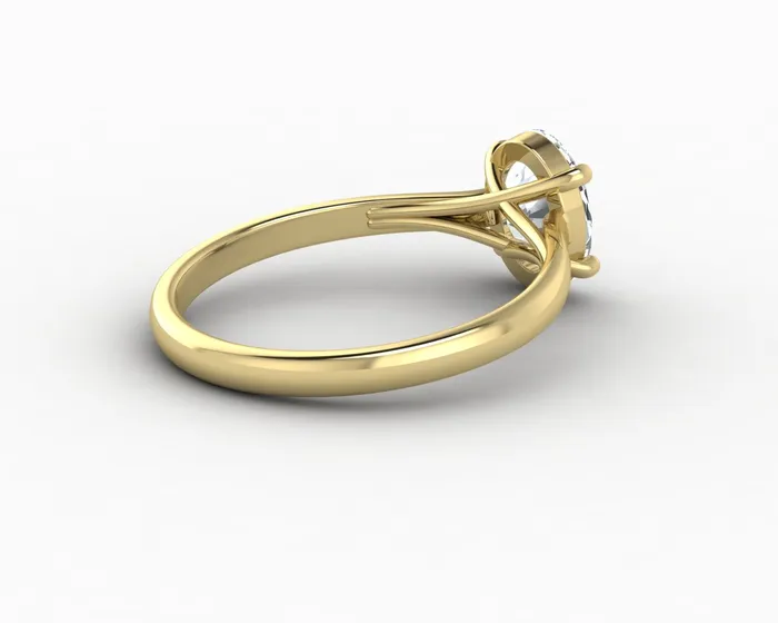 Sapheena Jewelry Rings Nora 125 Ct Solitaire Oval Cut Engagement Ring