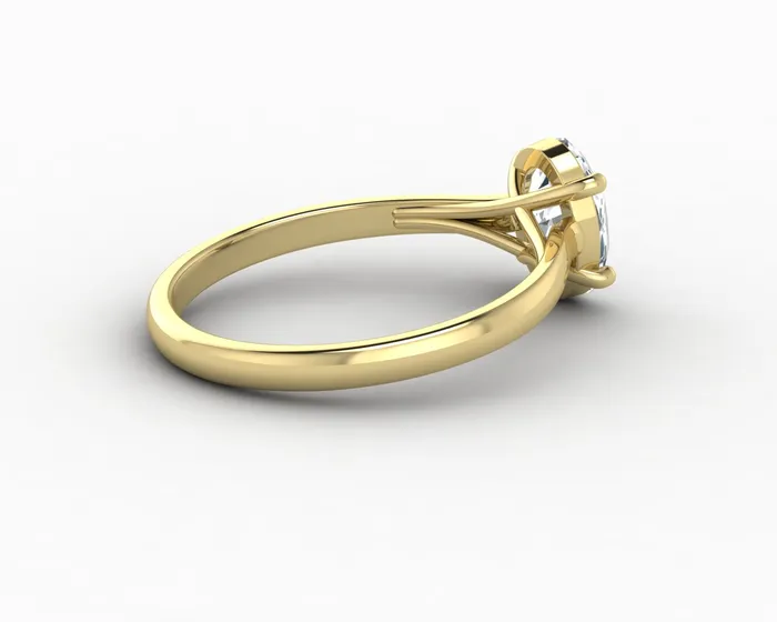 Sapheena Jewelry Rings Nora 125 Ct Solitaire Oval Cut Engagement Ring