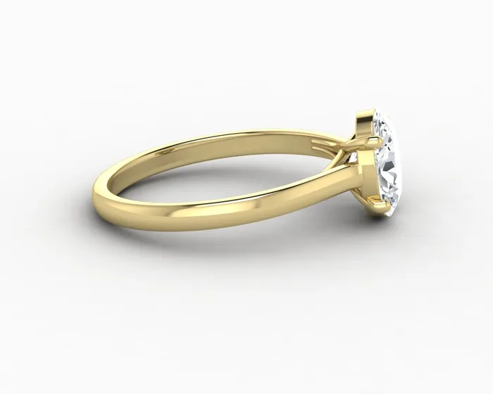 Sapheena Jewelry Rings Nora 125 Ct Solitaire Oval Cut Engagement Ring