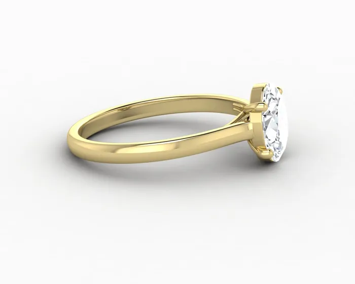 Sapheena Jewelry Rings Nora 125 Ct Solitaire Oval Cut Engagement Ring