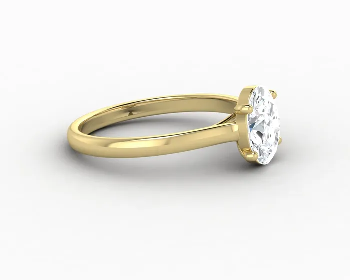 Sapheena Jewelry Rings Nora 125 Ct Solitaire Oval Cut Engagement Ring