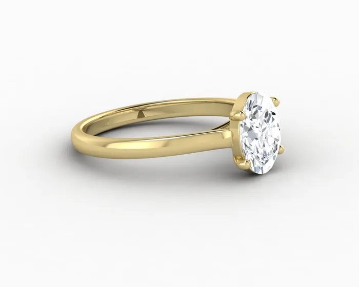 Sapheena Jewelry Rings Nora 125 Ct Solitaire Oval Cut Engagement Ring