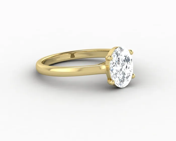 Sapheena Jewelry Rings Nora 125 Ct Solitaire Oval Cut Engagement Ring