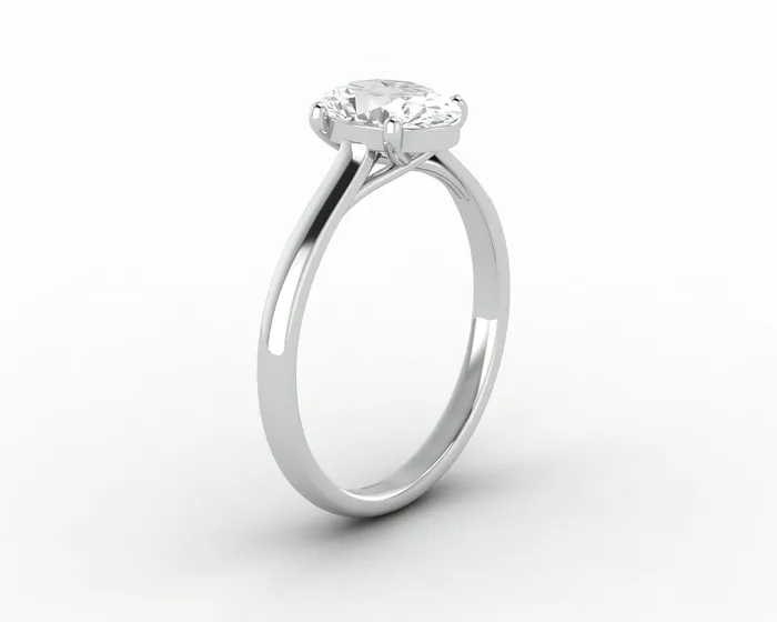 Sapheena Jewelry Rings Nora 125 Ct Solitaire Oval Cut Engagement Ring