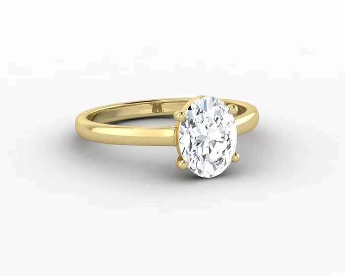 Sapheena Jewelry Rings Nora 125 Ct Solitaire Oval Cut Engagement Ring