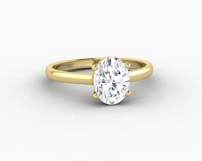 Sapheena Jewelry Rings Nora 125 Ct Solitaire Oval Cut Engagement Ring