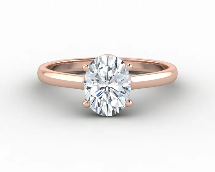 Sapheena Jewelry Rings Nora 125 Ct Solitaire Oval Cut Engagement Ring