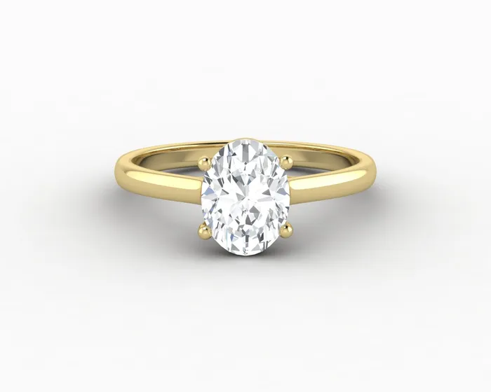 Sapheena Jewelry Rings Nora 125 Ct Solitaire Oval Cut Engagement Ring