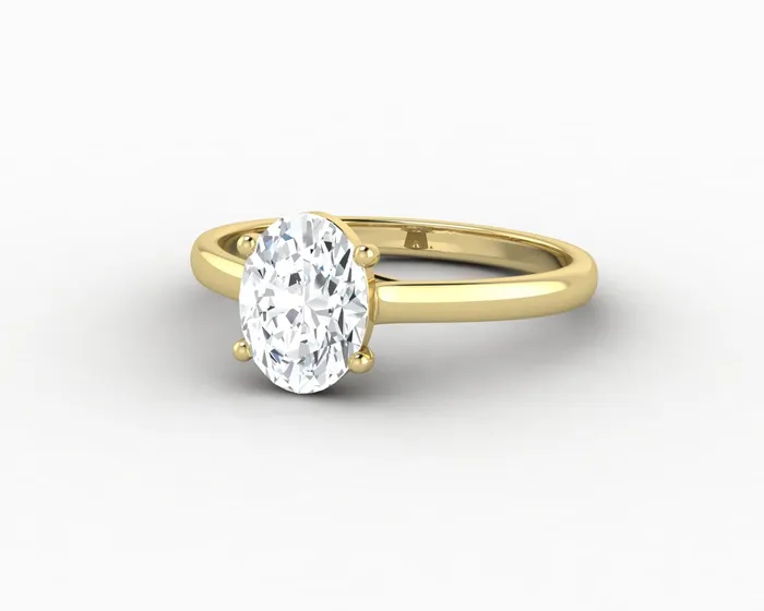 Sapheena Jewelry Rings Nora 125 Ct Solitaire Oval Cut Engagement Ring