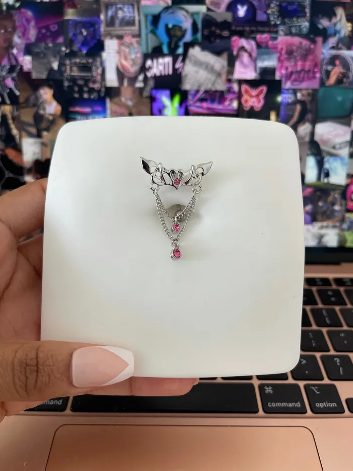 She Ate Fashion Rings Jade Top Down Belly Ring