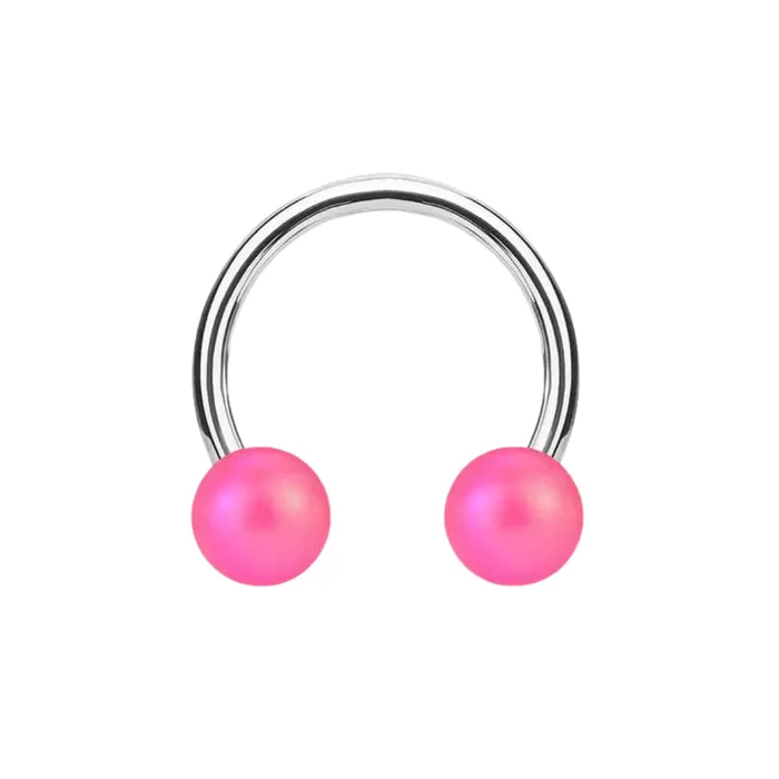 She Ate Necklaces Bubble Gum Acrylic Septum Horsehoe