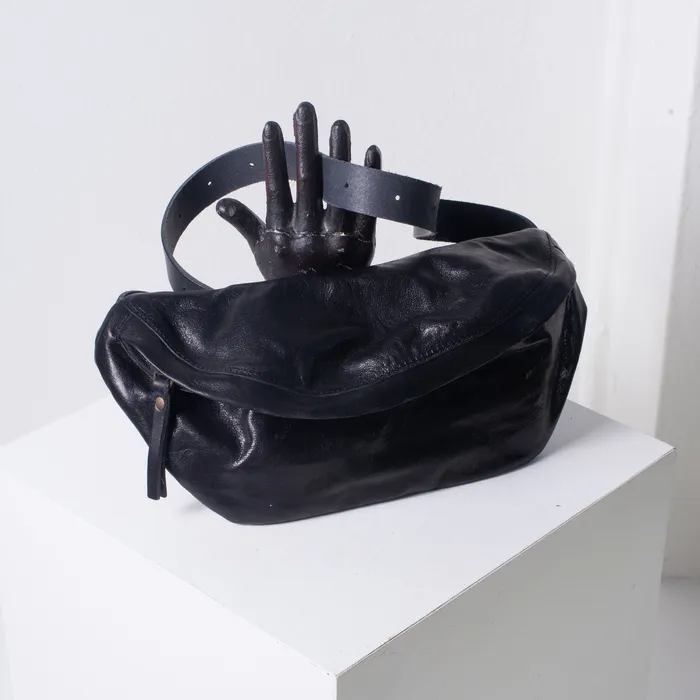 Shoto Handbags Rings Shoto Bum Bag black shimmer