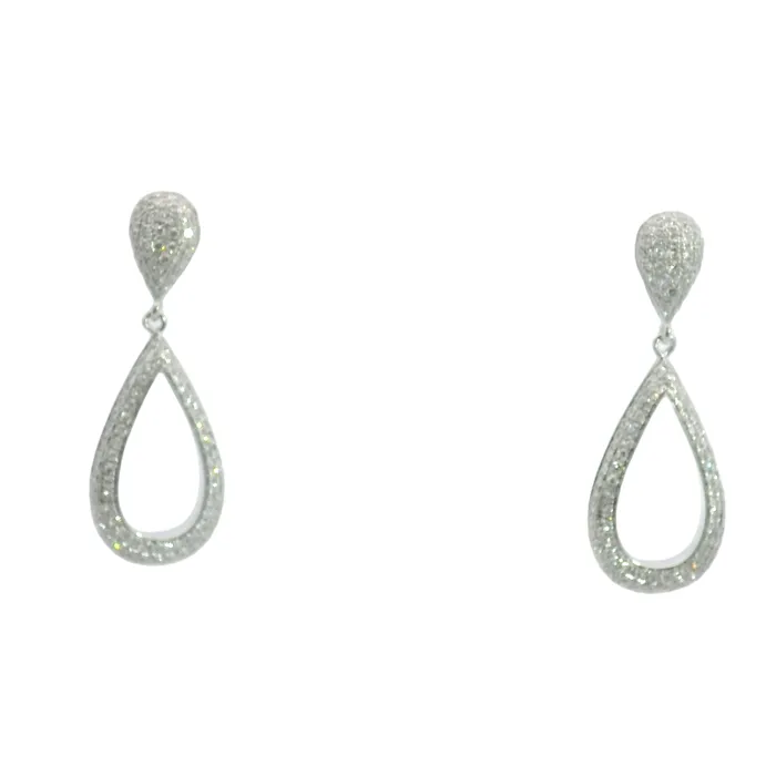 SHY CREATIONS Earrings 069CT DIAMOND PAVE EARRING