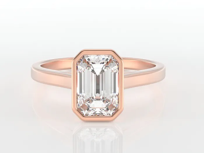 Siara 15 Ct Solitaire Emerald Cut Engagement Ring Sapheena Jewelry Rings