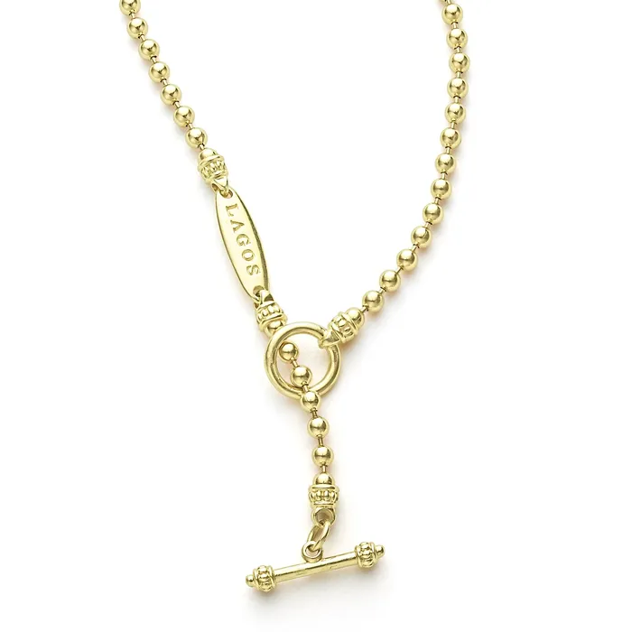 Signature Caviar 18K Gold Beaded Toggle Bracelet LAGOS Bracelets