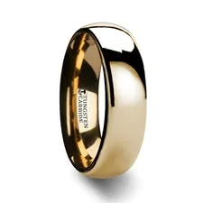 Sissys Log Cabin Rings Yellow Tungsten Mens Wedding Band